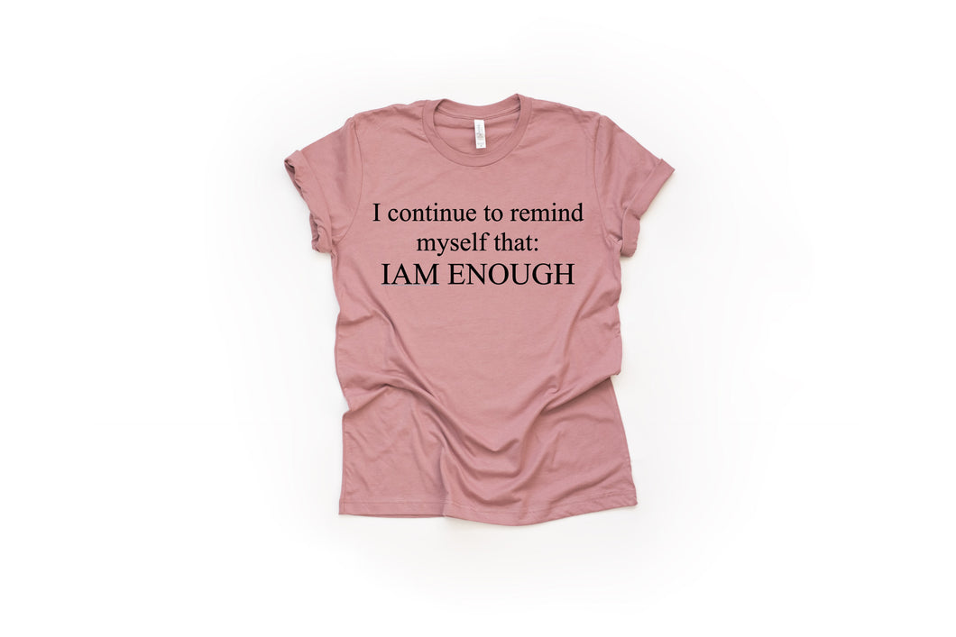 Iam enough/pink